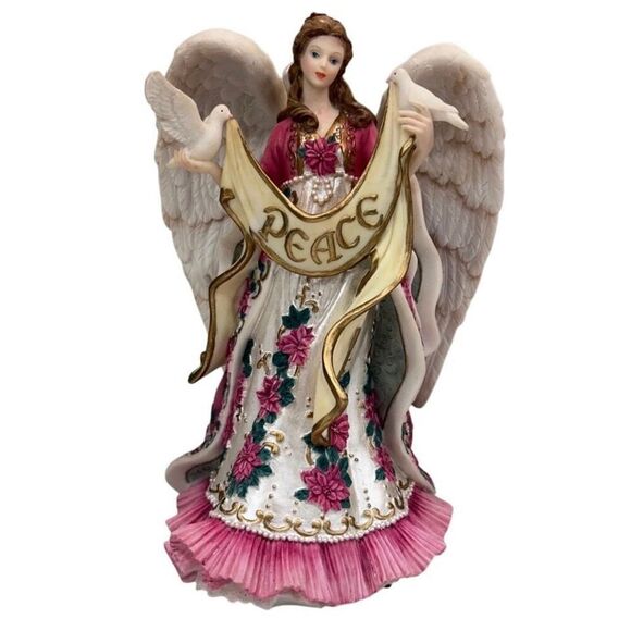 San Francisco Music Box Company Angels We Have Heard Angel Musical Figurine 7.5" - Picture 8 of 9